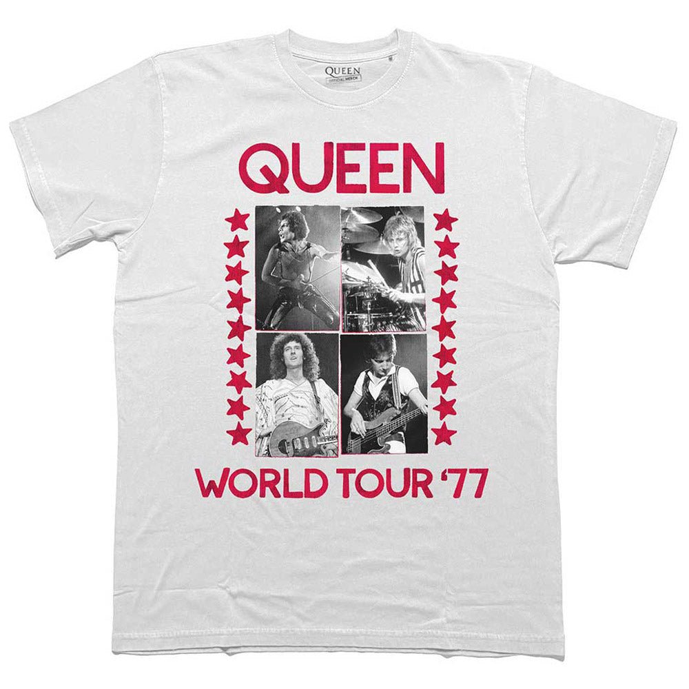 QUEEN クイーン (初来日50周年 ) - World Tour 77 / Tシャツ / メンズ - PGS